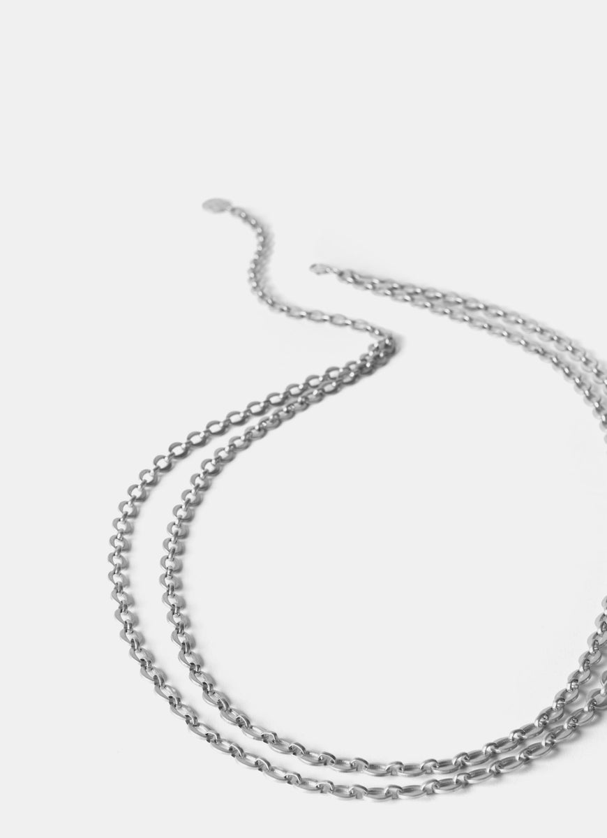 Belt hot sale silver chain