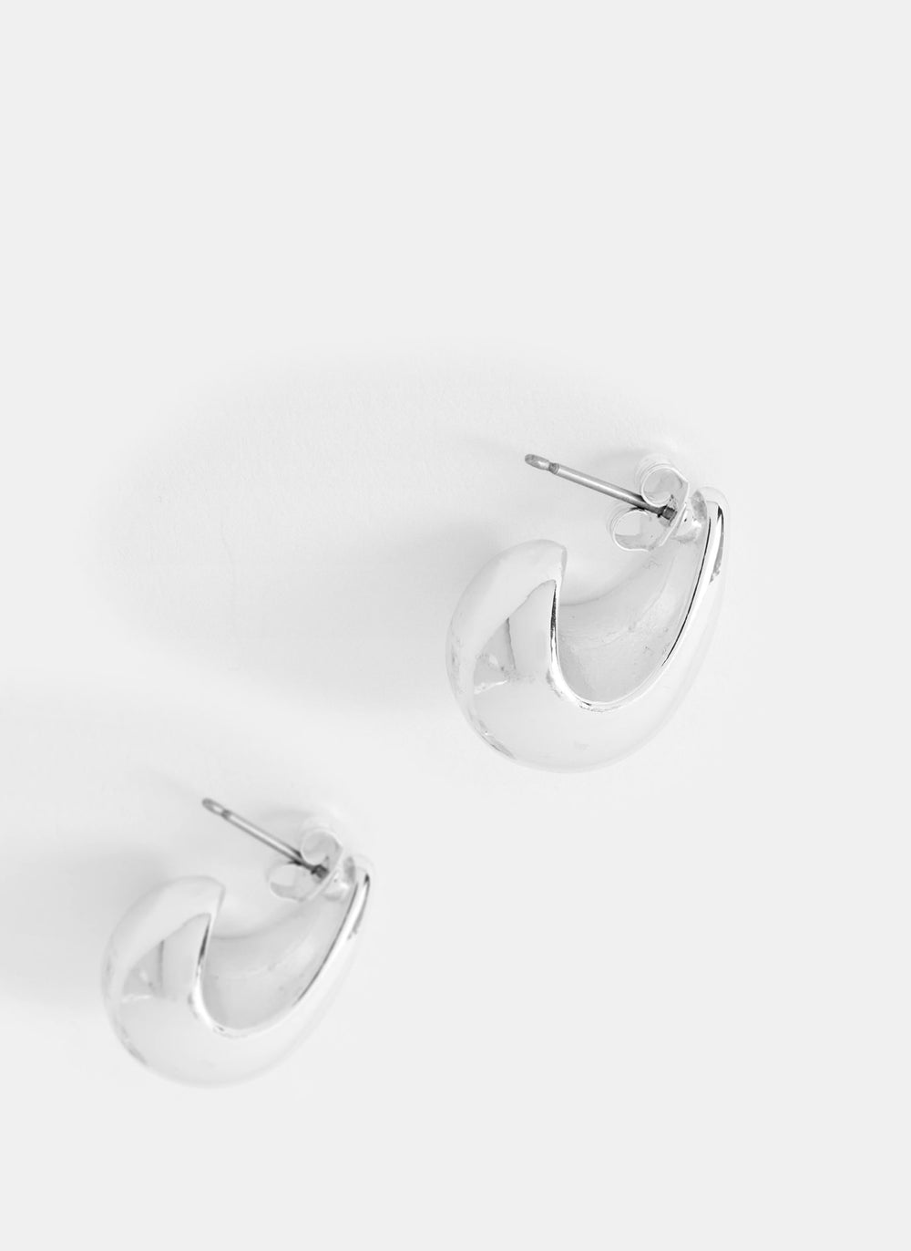 Silver Tone Drop Earrings