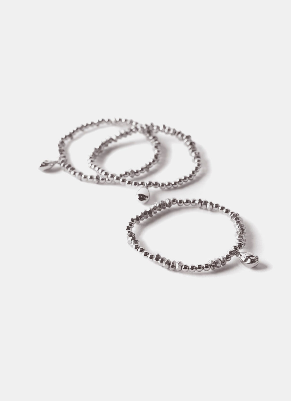 Silver Tone Friendship Bracelet Set
