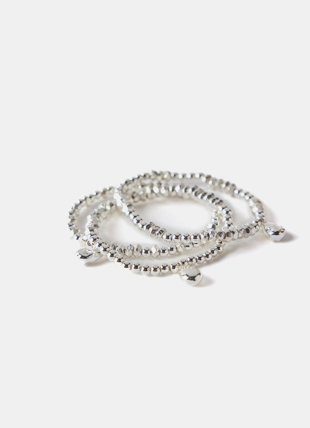 Silver Tone Friendship Bracelet Set