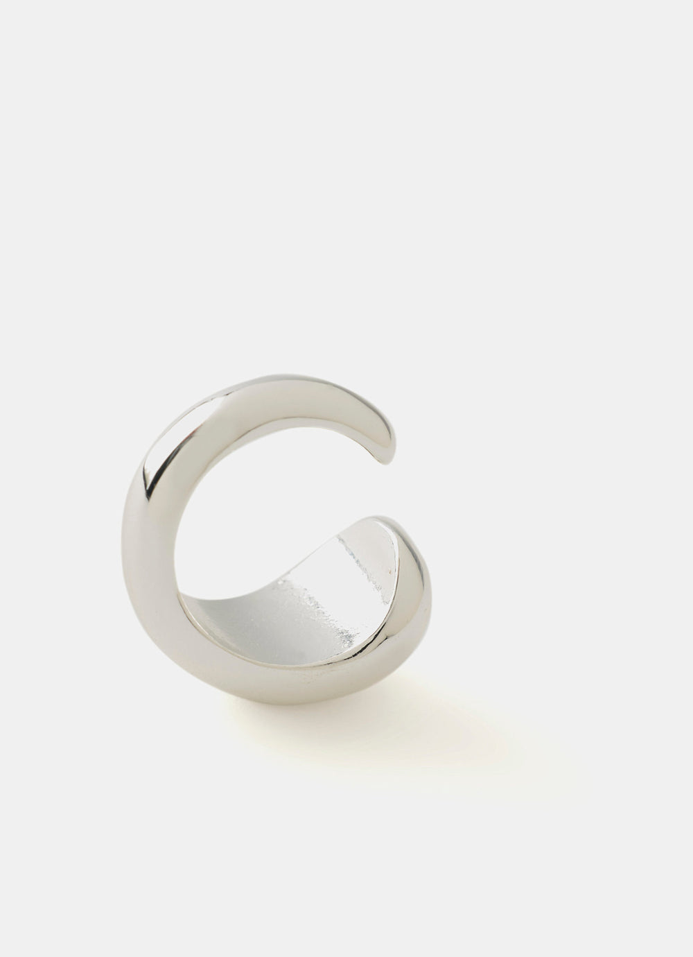 Silver Tone Teardrop Ring