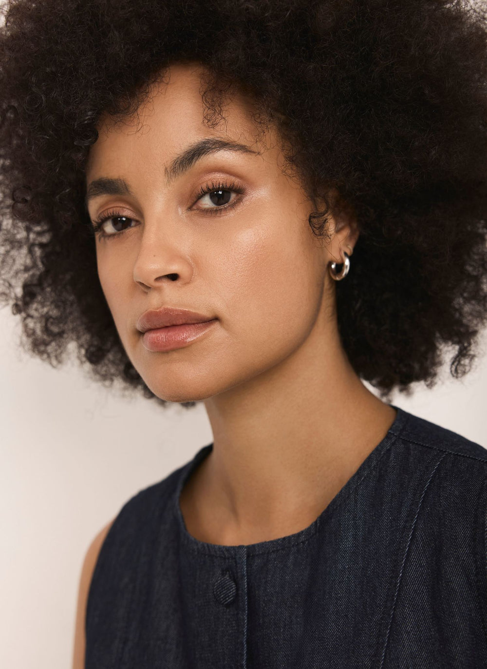 Silver Stainless Steel Mini Hoop Earrings