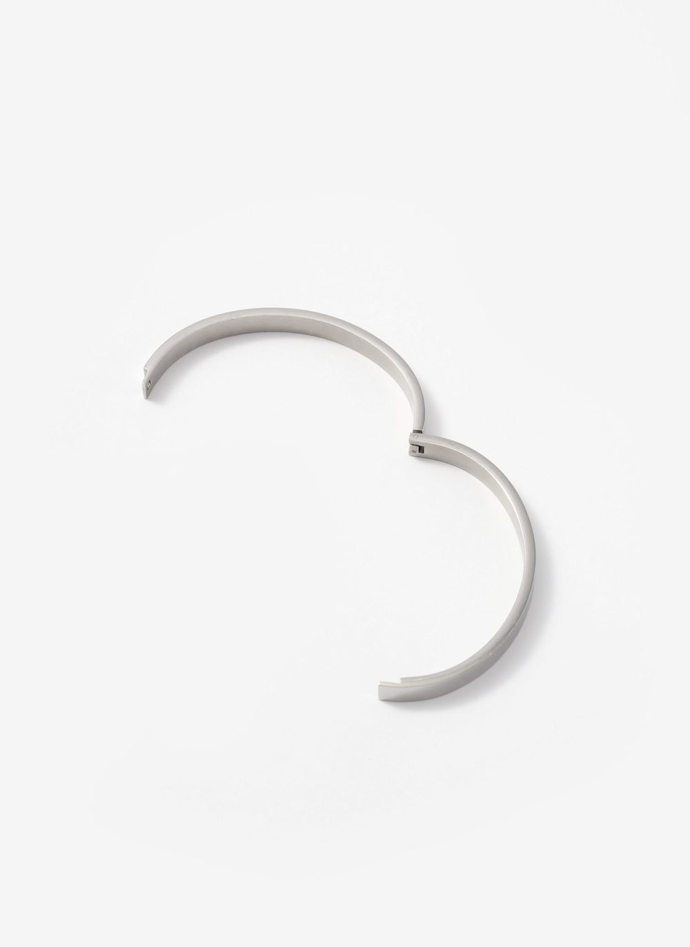 Silver Stainless Steel Slim Bangle