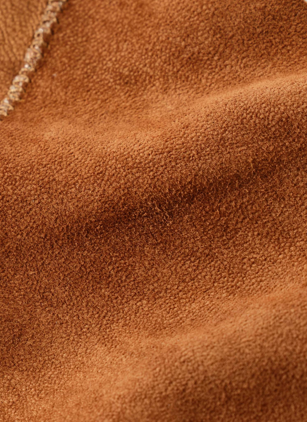 Tan Suede Mini Triangle Neck Scarf