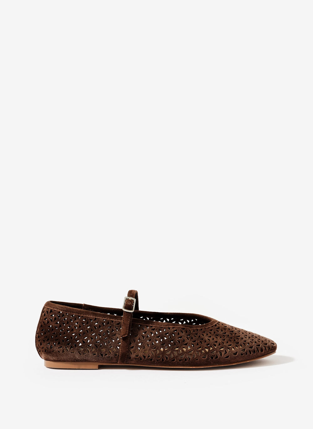 Tabi Brown Suede Ballet Flats