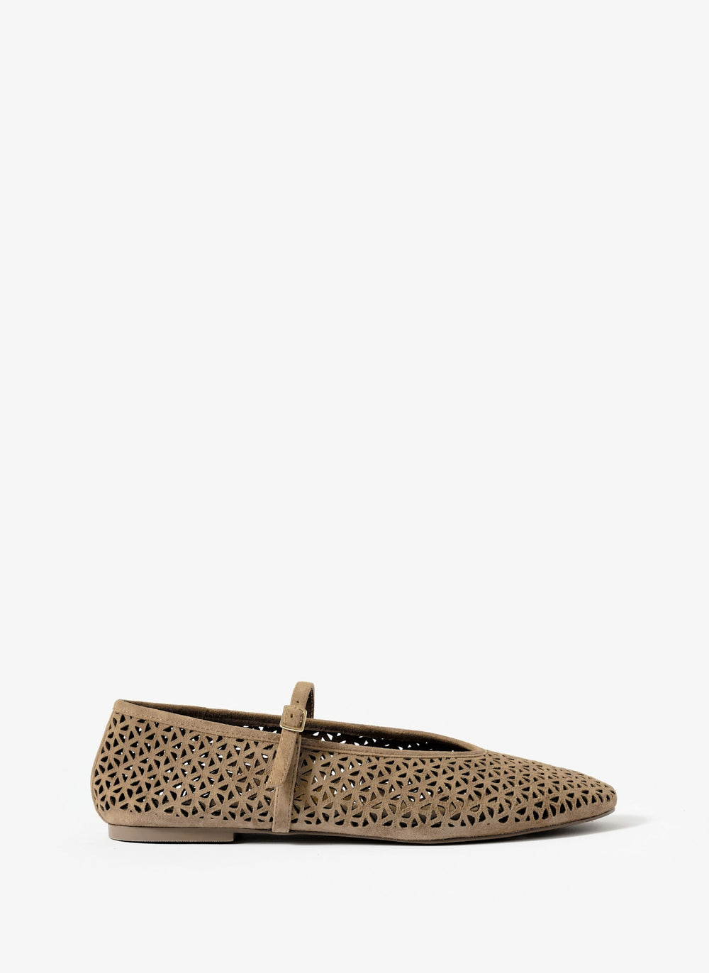 Tabi Tan Suede Ballet Flats