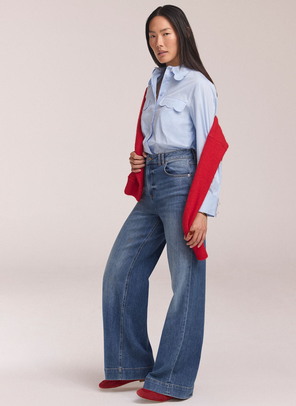 Indigo Ultimate Wide Leg Jeans