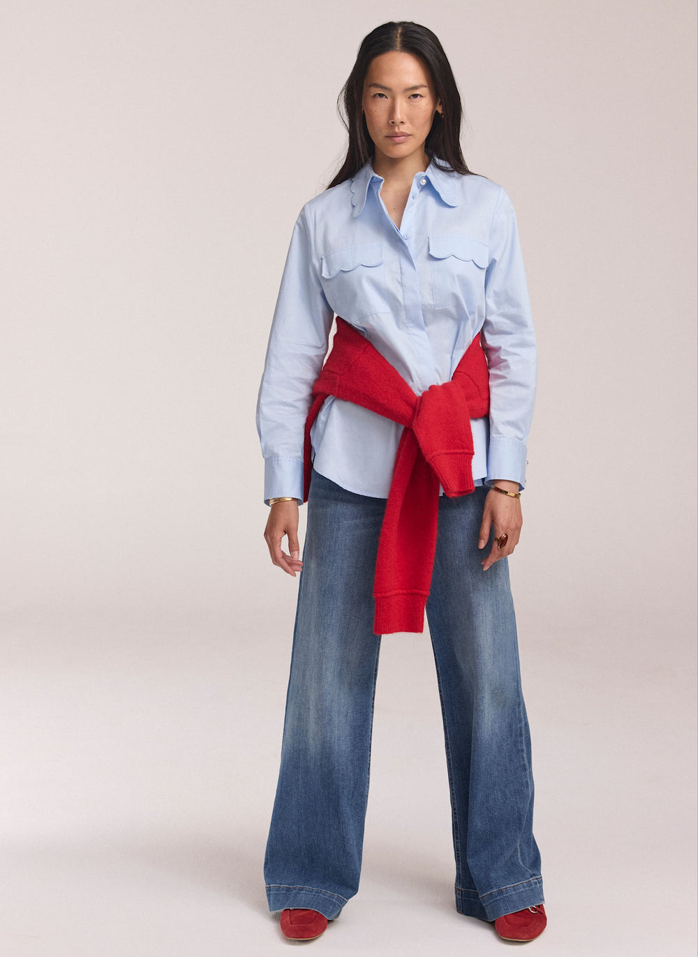Indigo Ultimate Wide Leg Jeans
