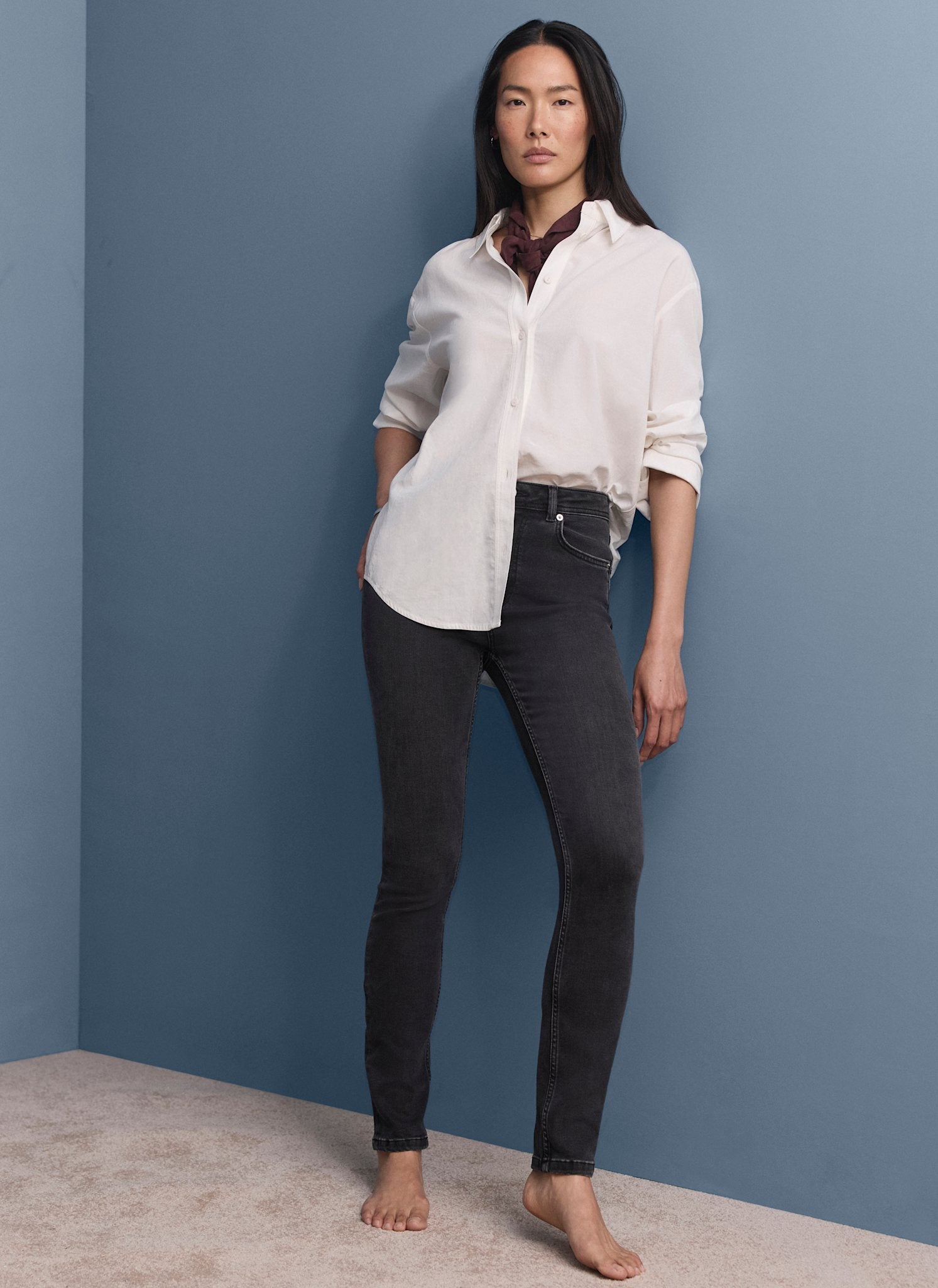パンツ BELVET washed Black denim Washed Black Sculpting Skinny Jeans – Mint Velvet