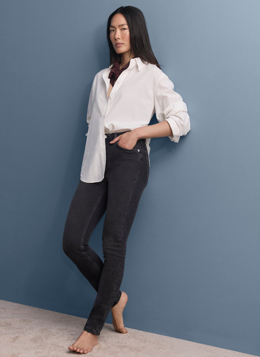 Washed Black Sculpting Skinny Jeans