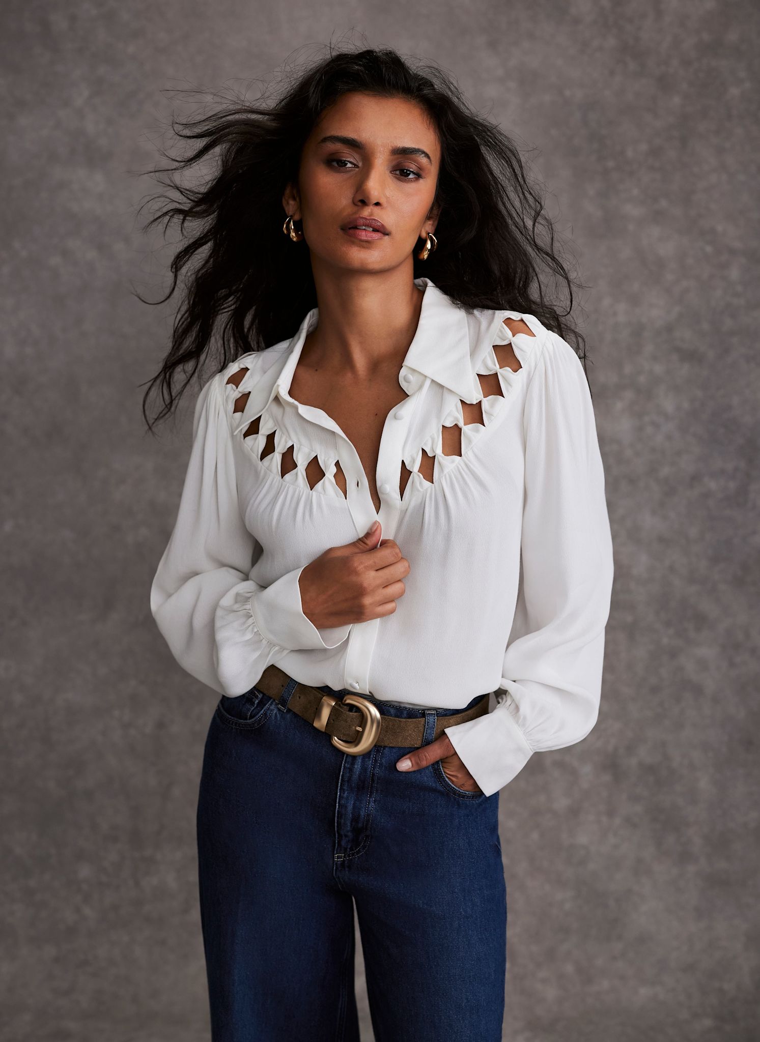 mint velvet white shirt