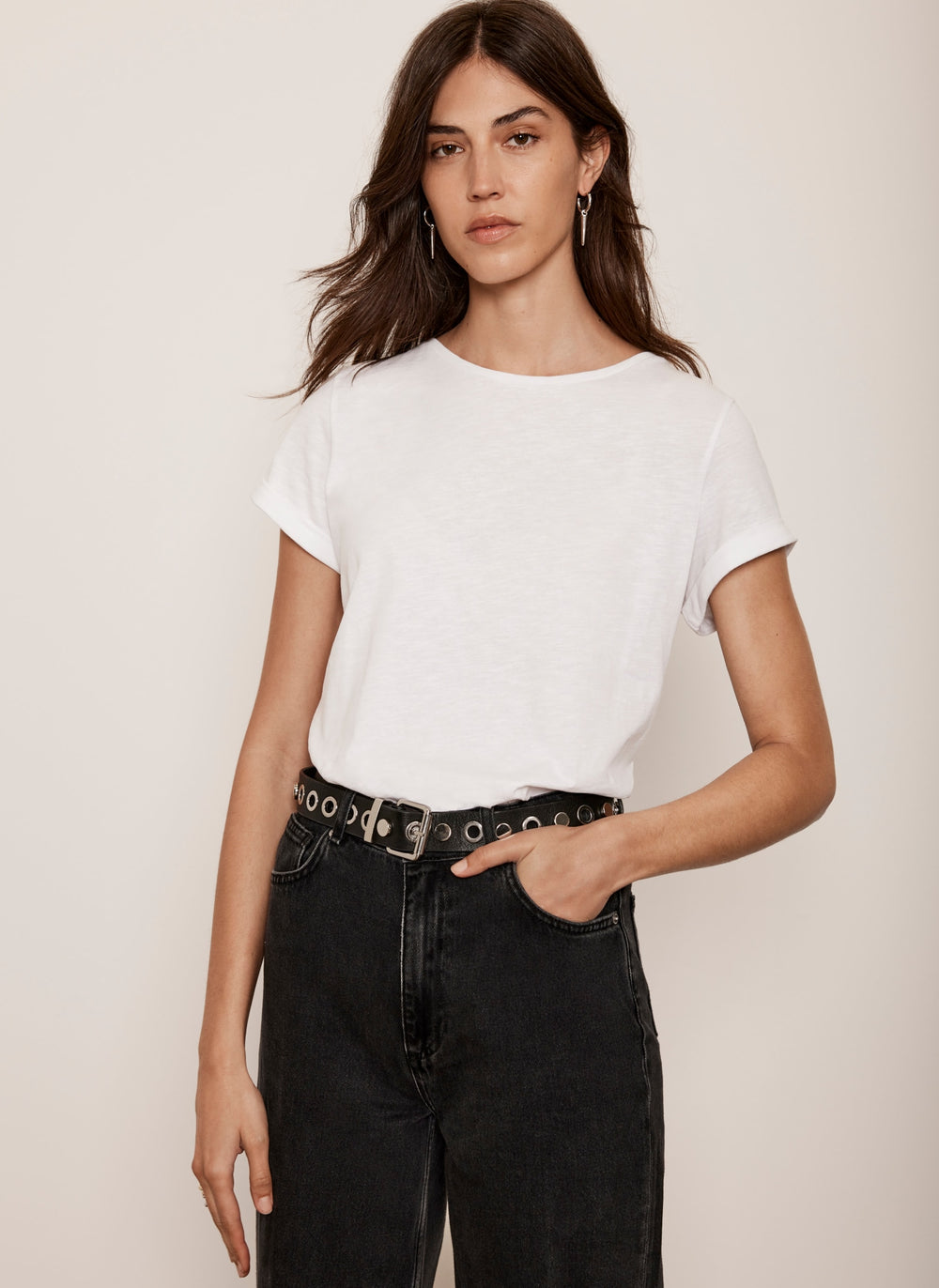 White Cotton Star T-Shirt