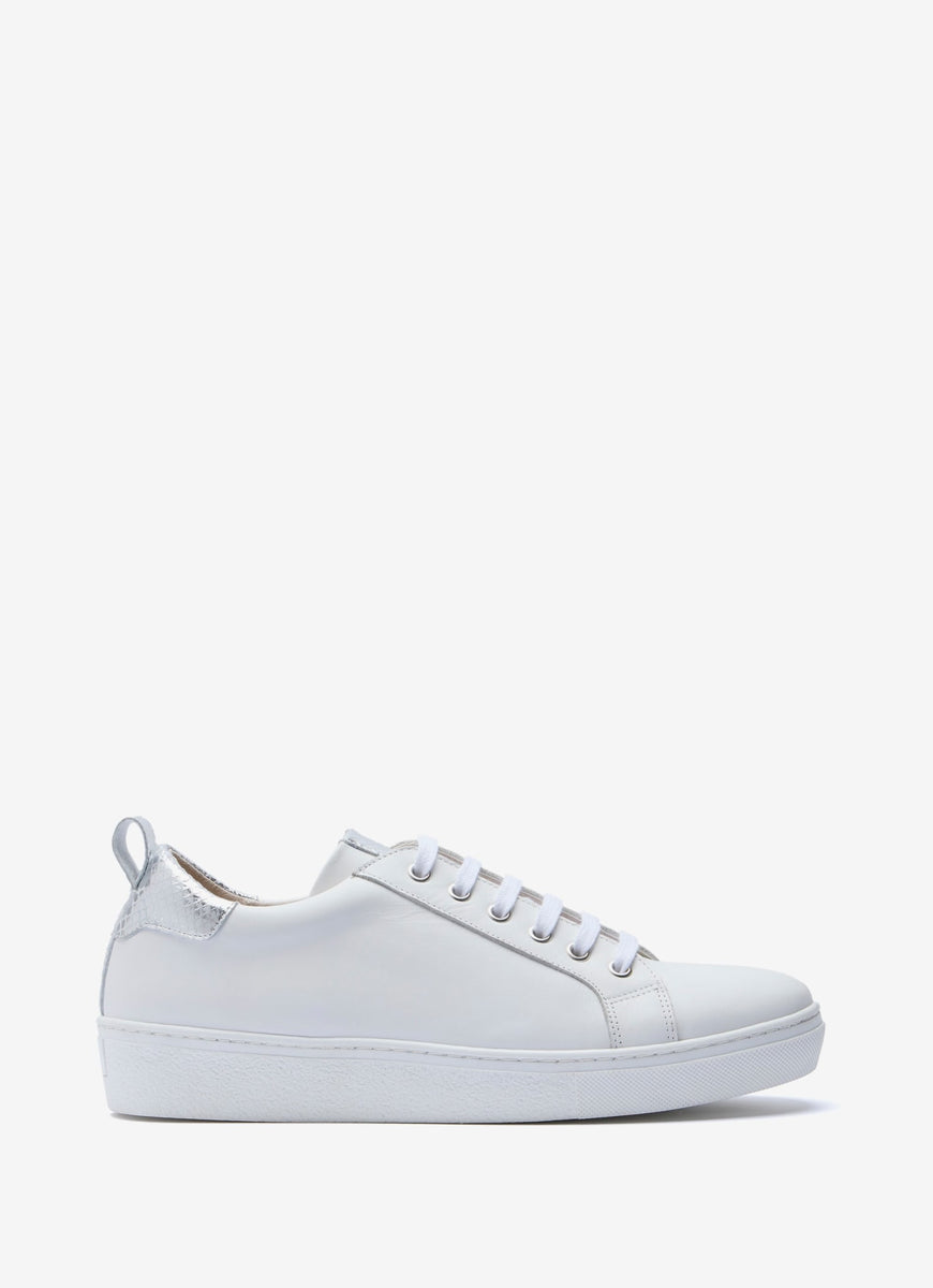 White Leather Trainers â Mint Velvet