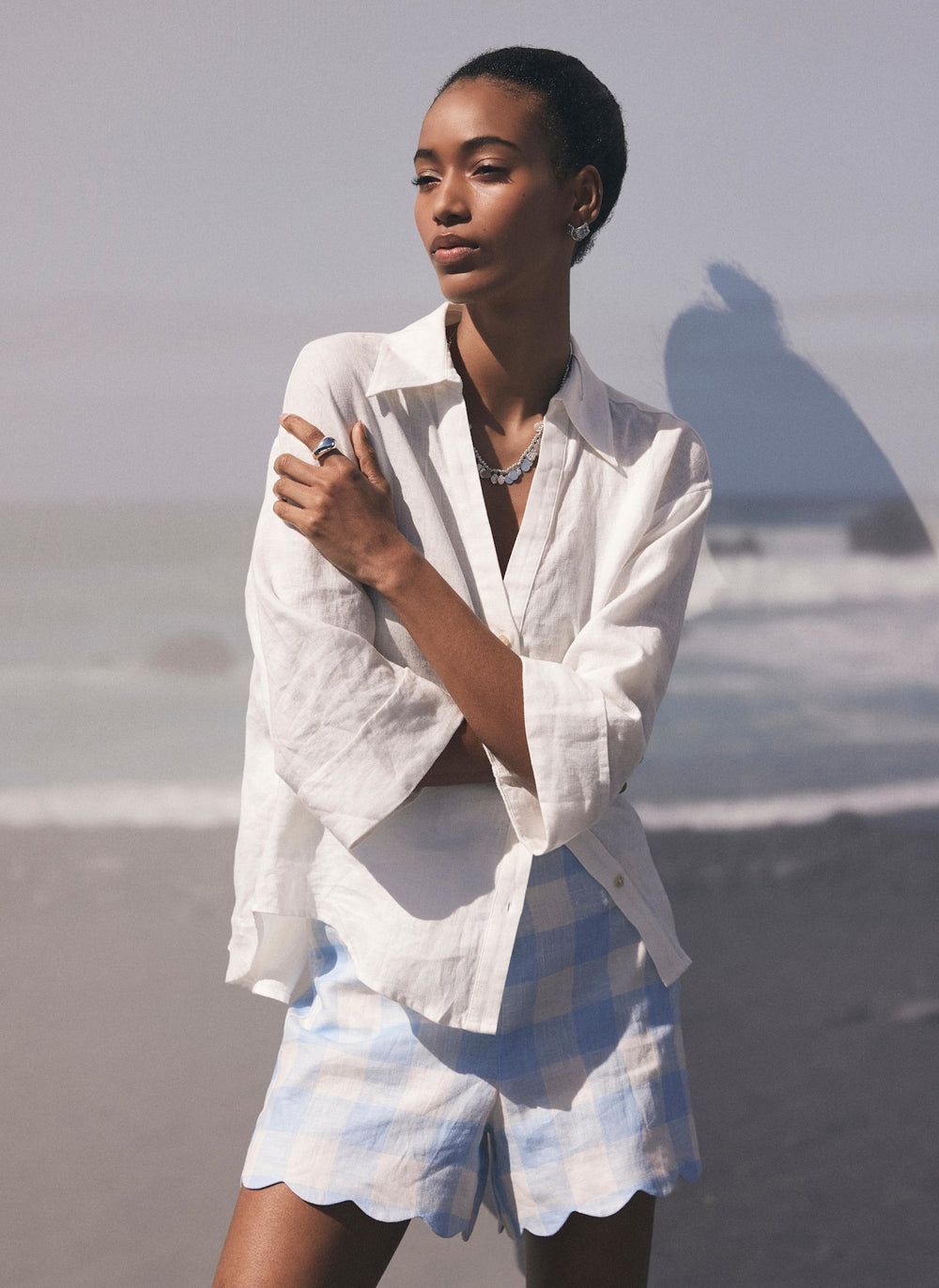 White Linen Resort Shirt