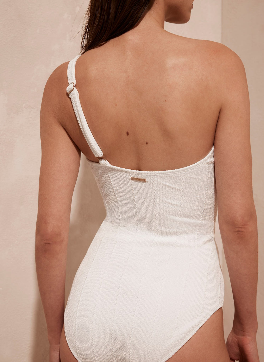 White One Shoulder Swimsuit