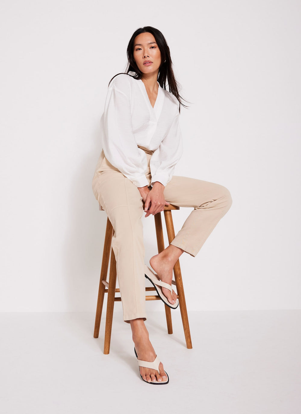 White Throw On Shirt