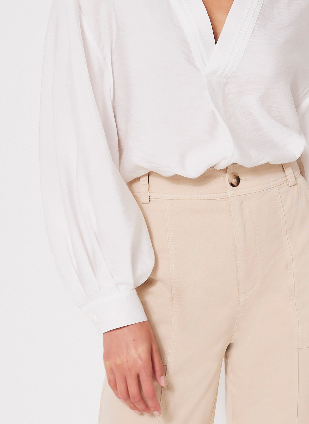 White Throw On Shirt