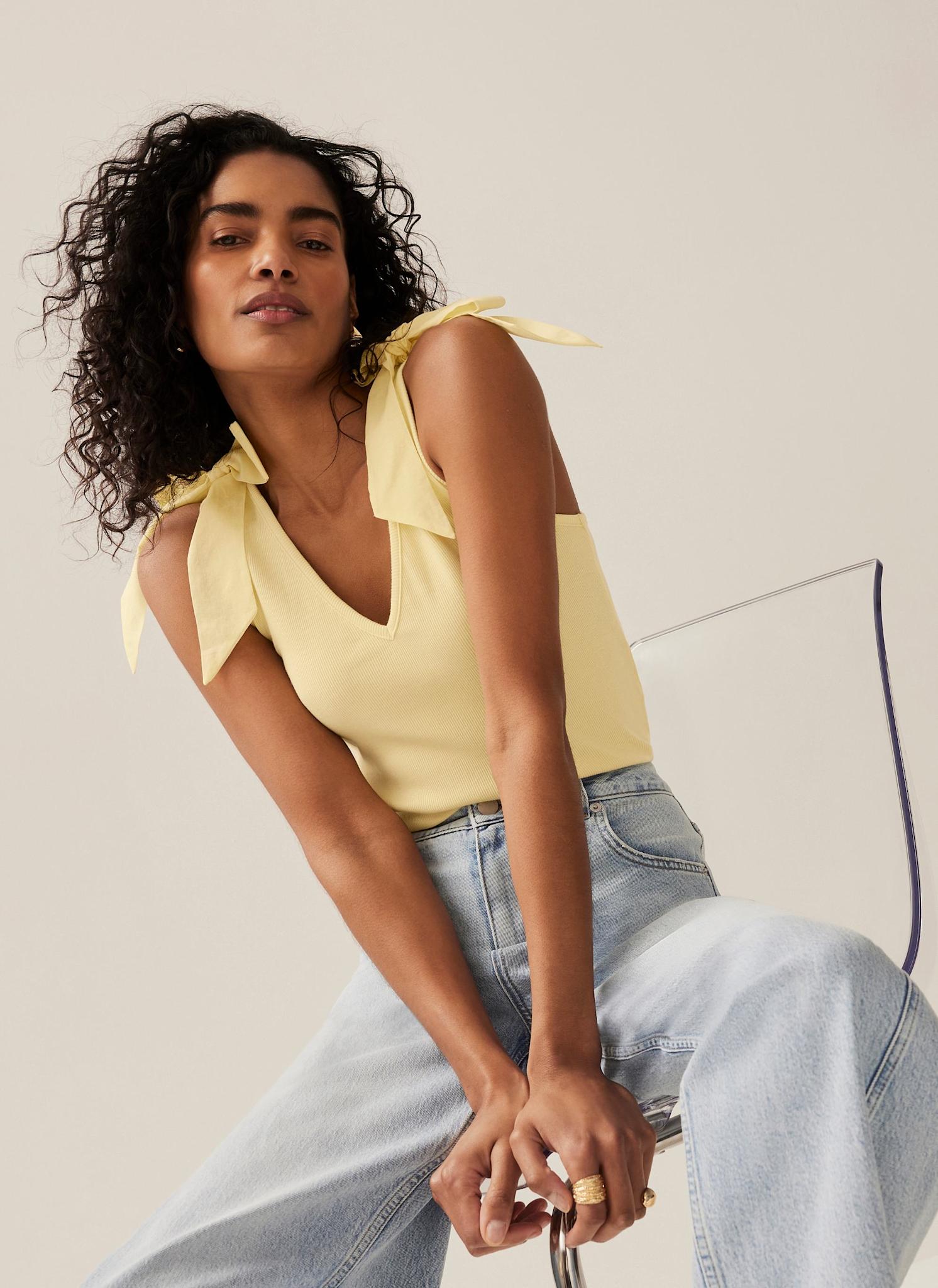 mint velvet vest tops