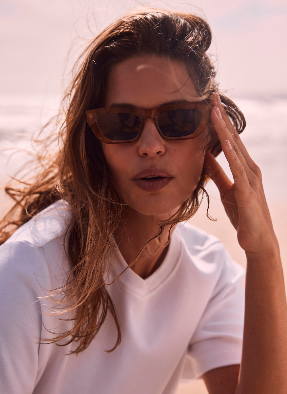 Yellow Rectangular Sunglasses