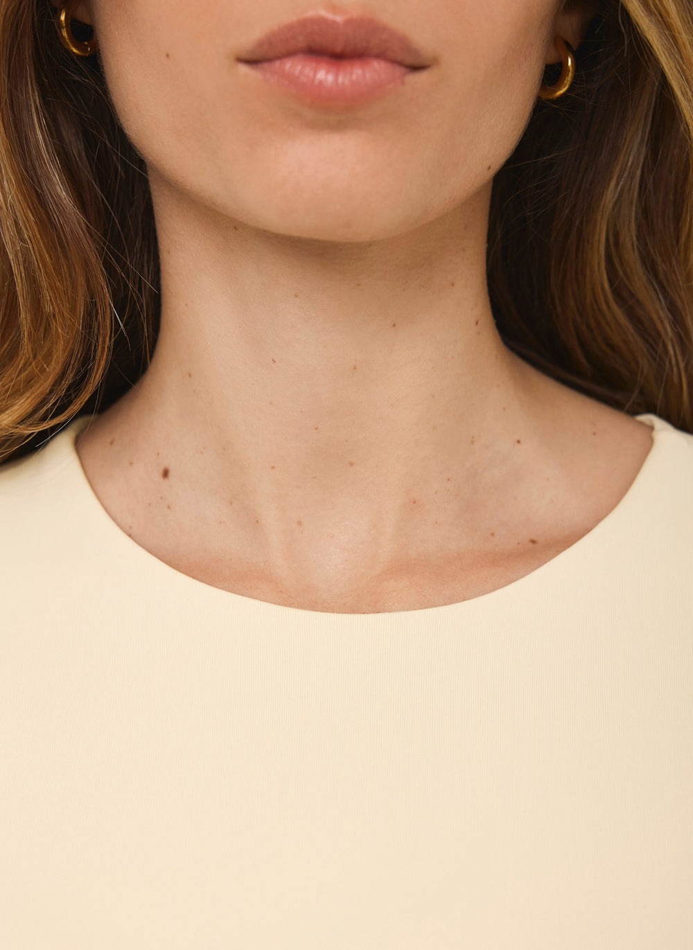 Butter Yellow Layering Crew Neck Top