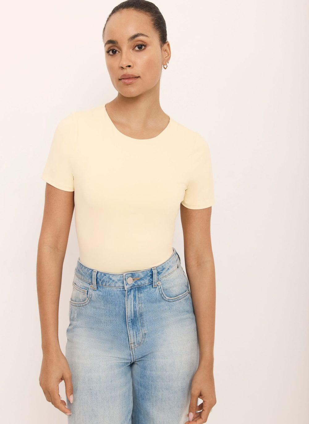 Butter Yellow Short Sleeve Top