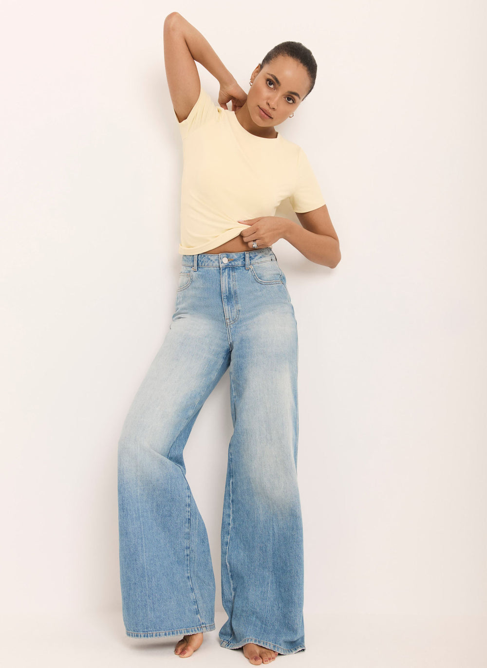 Butter Yellow Short Sleeve Top
