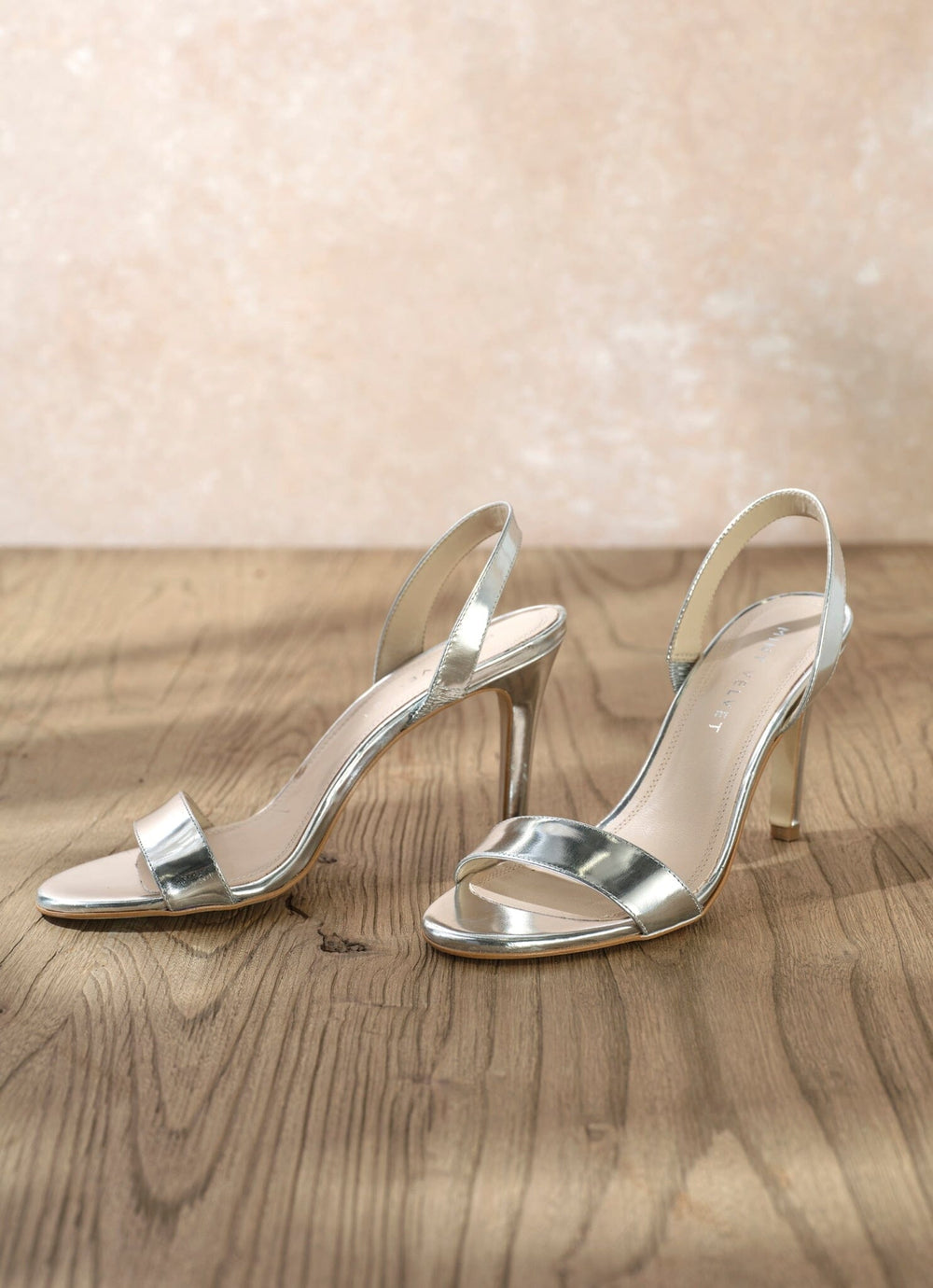 Amara Silver Heeled Sandals SANDALS Mint Velvet