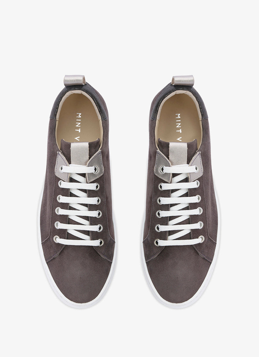 Belle Grey Platform Trainers Mint Velvet