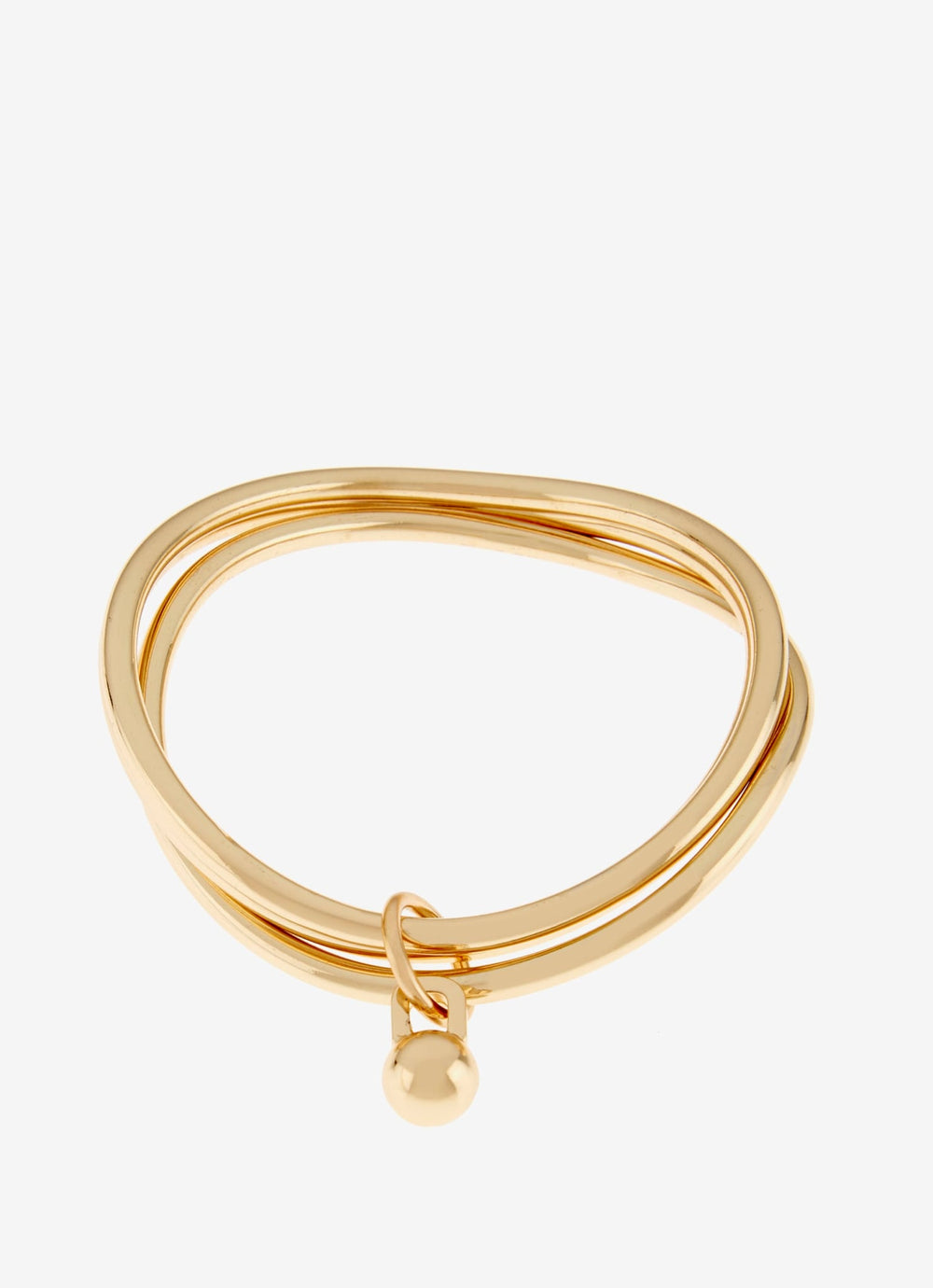 Gold Tone Triple Bangle