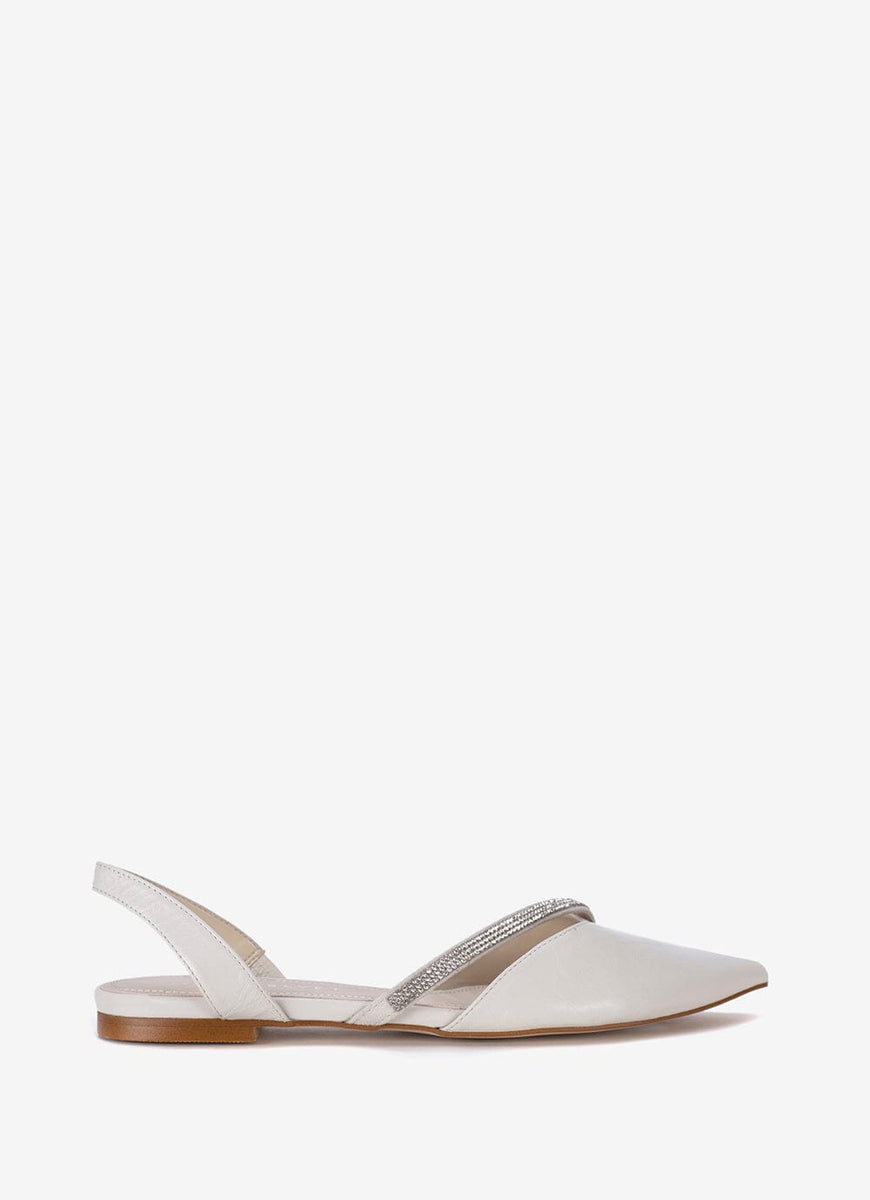 Laurel Cream Slingback Shoes Mint Velvet