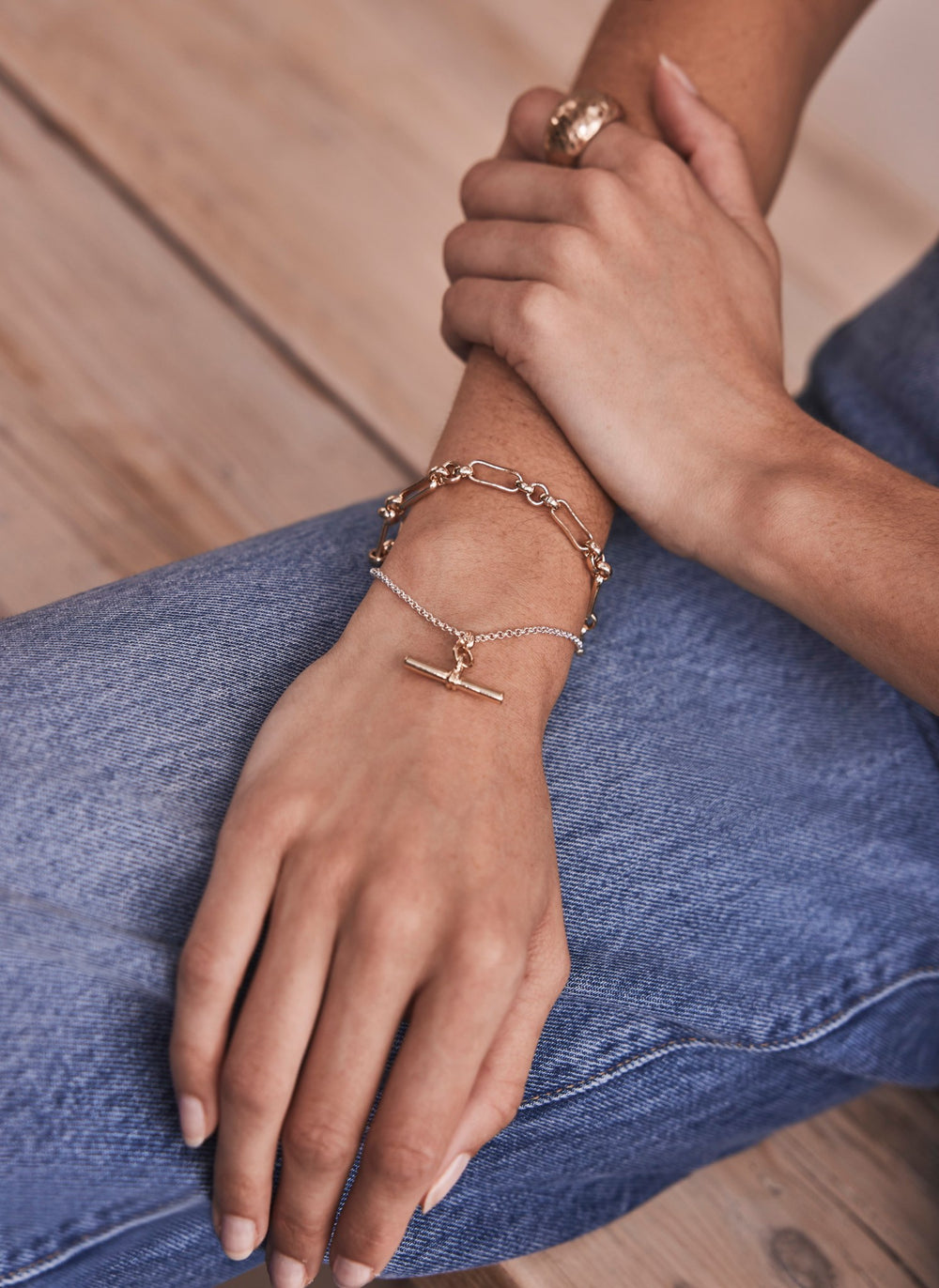 Mixed Double Strand Bracelet