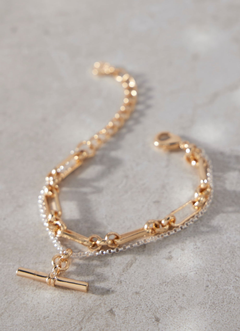 Mixed Double Strand Bracelet