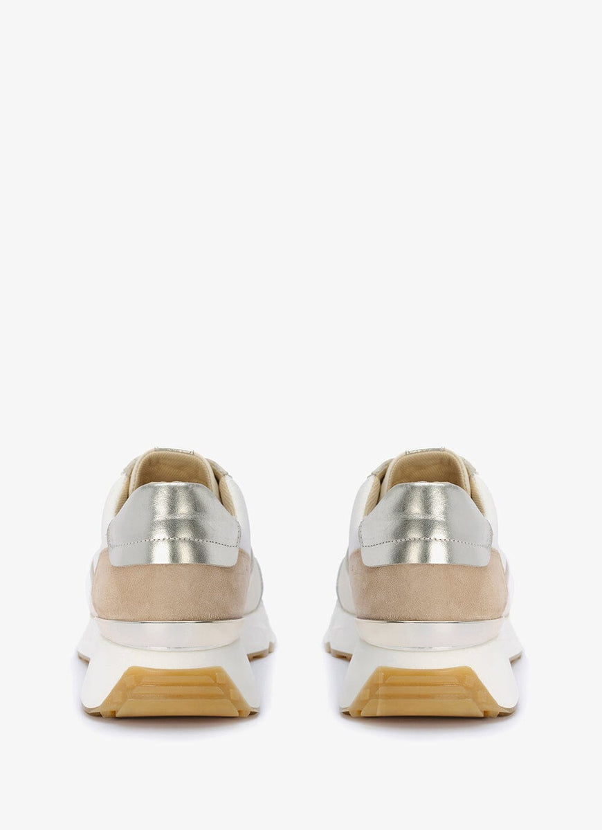 Nala Cream Leather Trainers â Mint Velvet