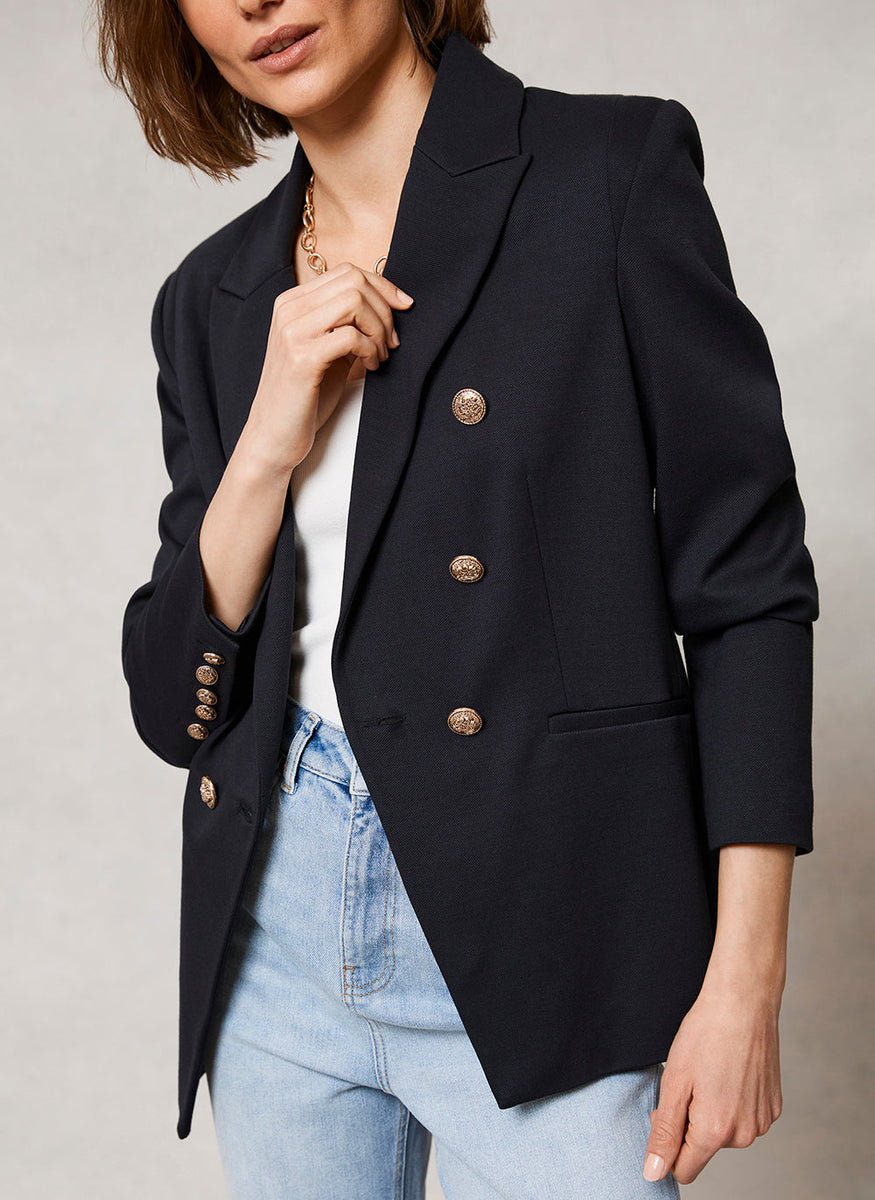 Mint velvet navy blazer sale