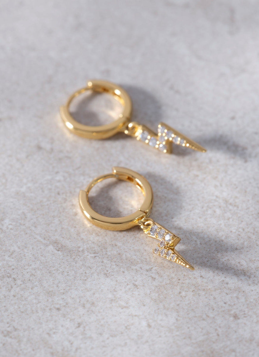 Gold Plated Huggie Earrings Mint Velvet