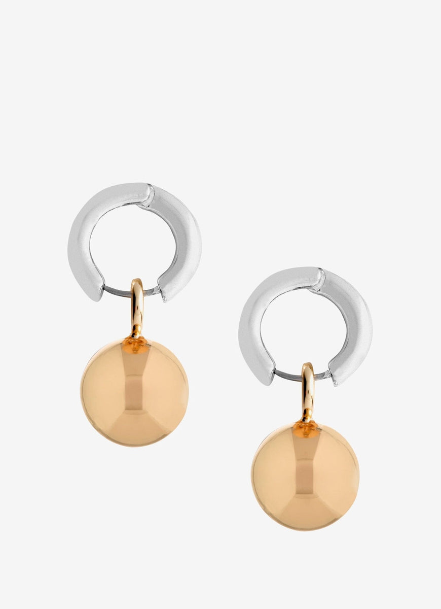 Mixed Sphere Hoop Earrings Mint Velvet