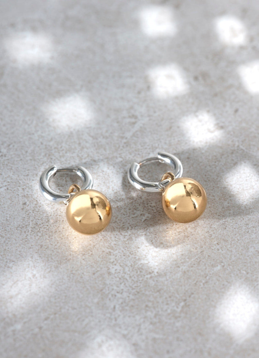 Mixed Sphere Hoop Earrings Mint Velvet