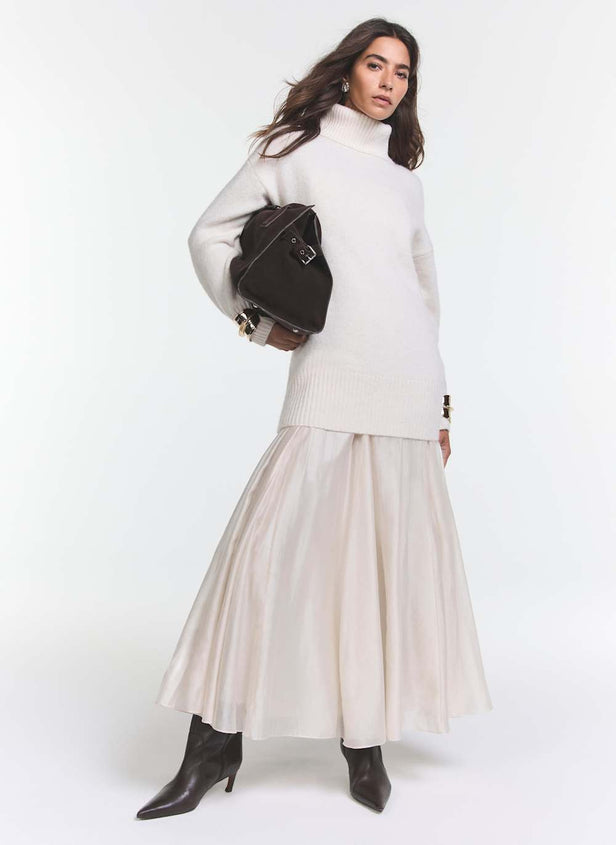 Cream Layered Jumper Maxi Dress – Mint Velvet