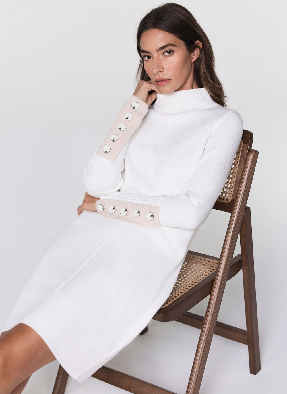 White Knit Mini Dress – Mint Velvet