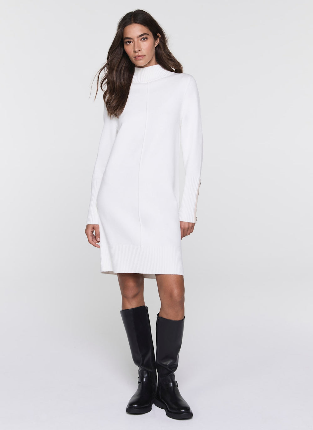 White Knit Mini Dress – Mint Velvet