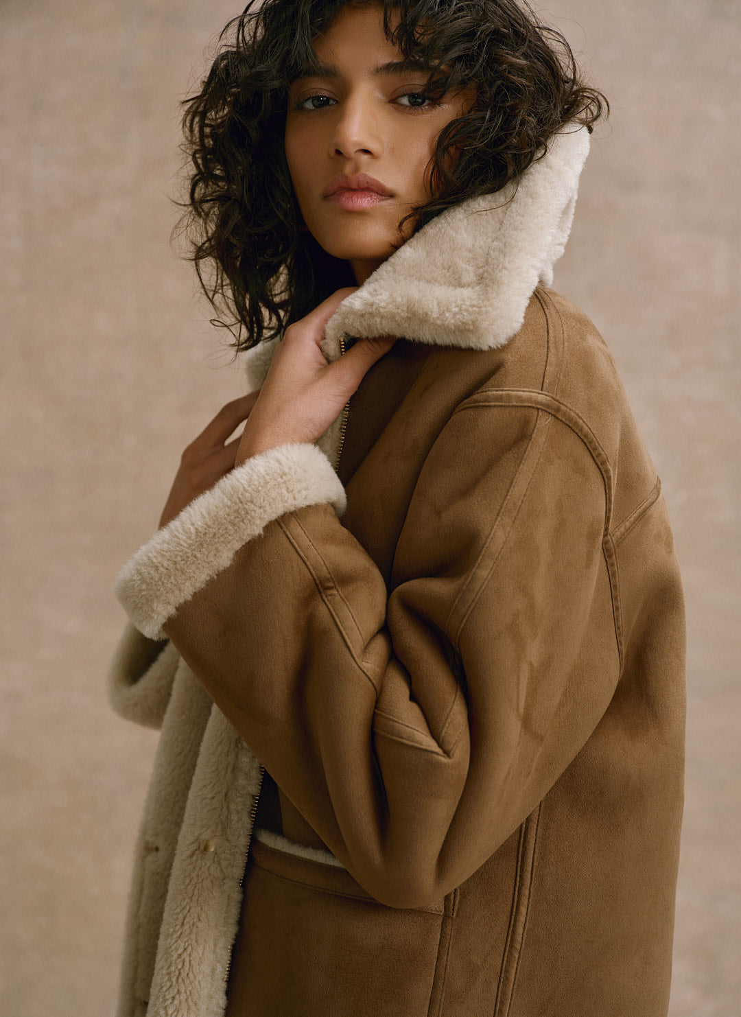 Tan Reversible Aviator Jacket – Mint Velvet