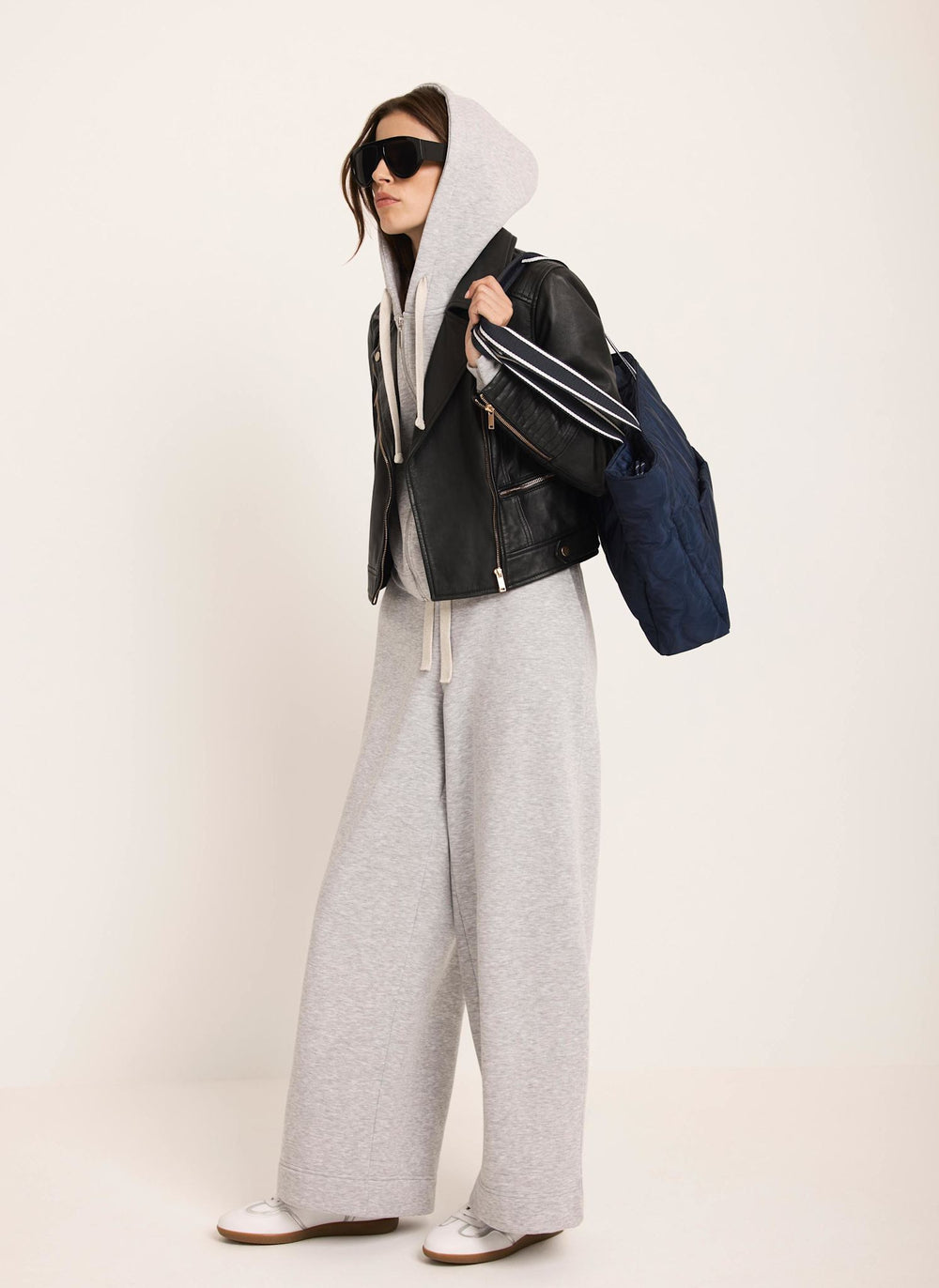 Grey Wide Leg Joggers