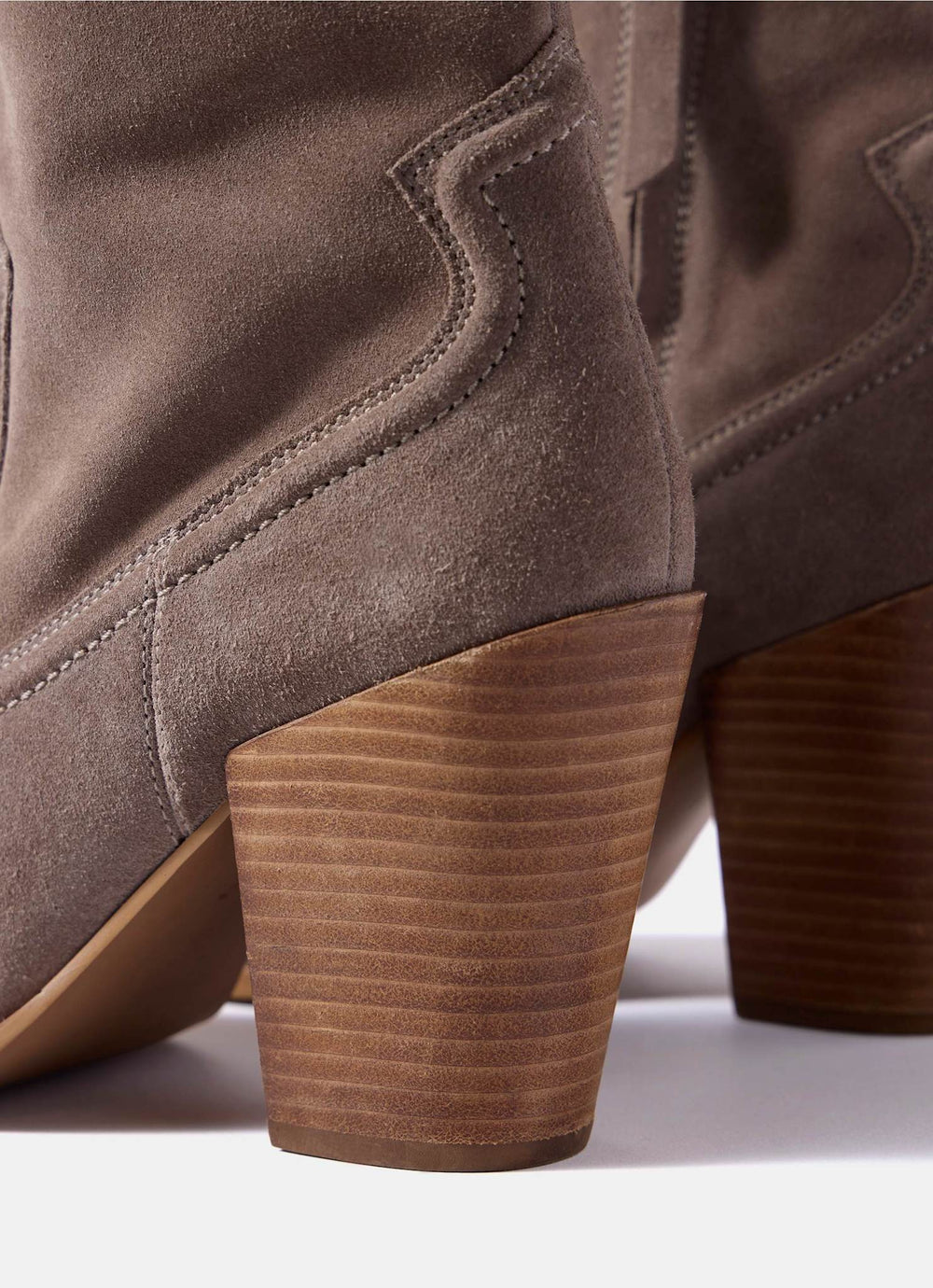 Lorna Grey Suede Western Boots