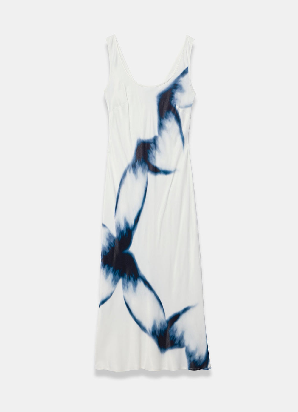 White Abstract Print Midi Dress – Mint Velvet