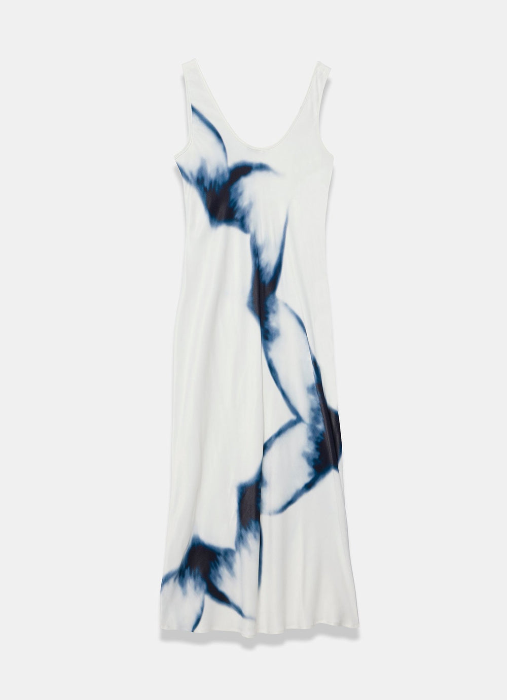 White Abstract Print Midi Dress – Mint Velvet