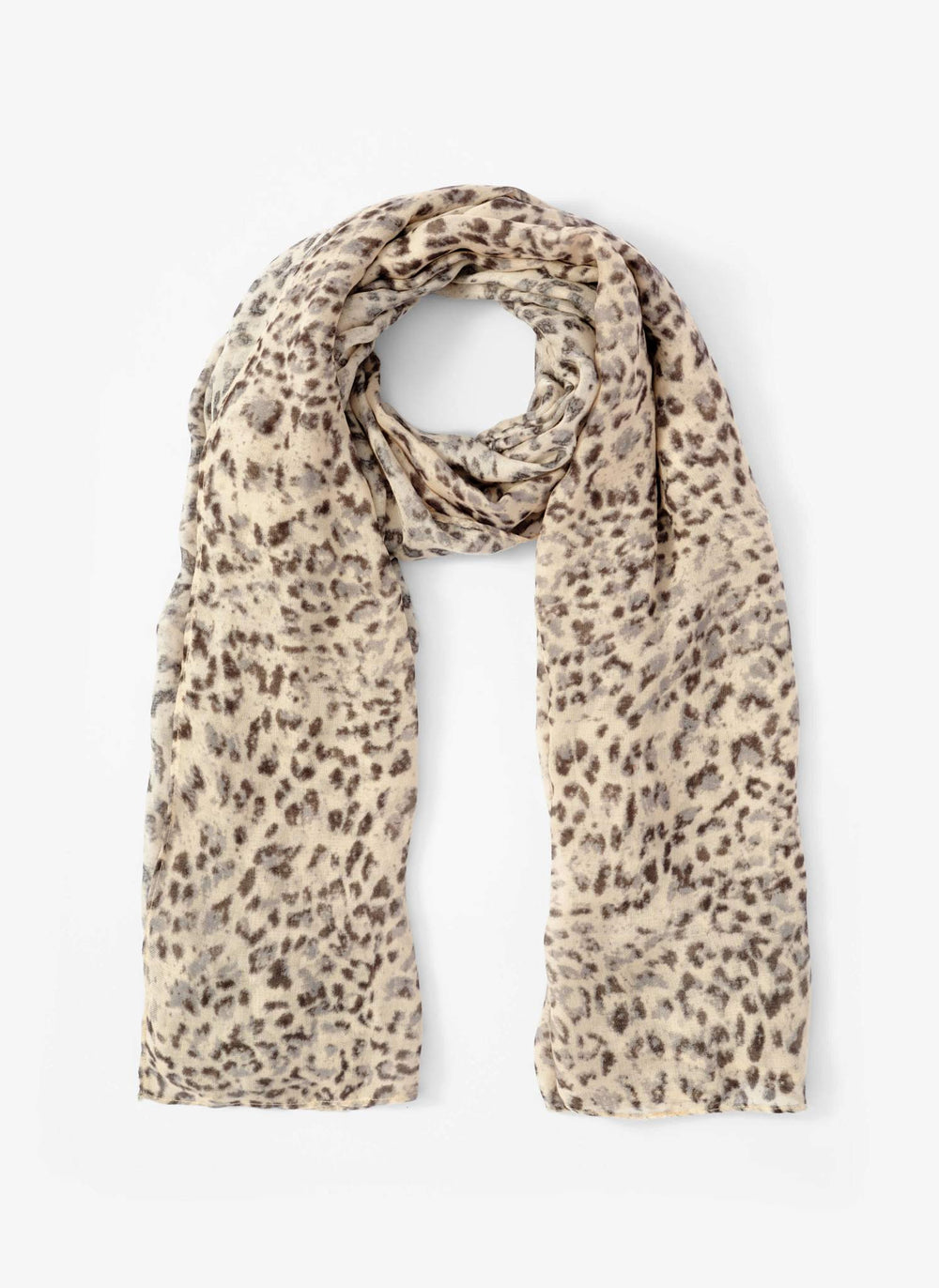 Allison Leopard Print Lightweight Scarf