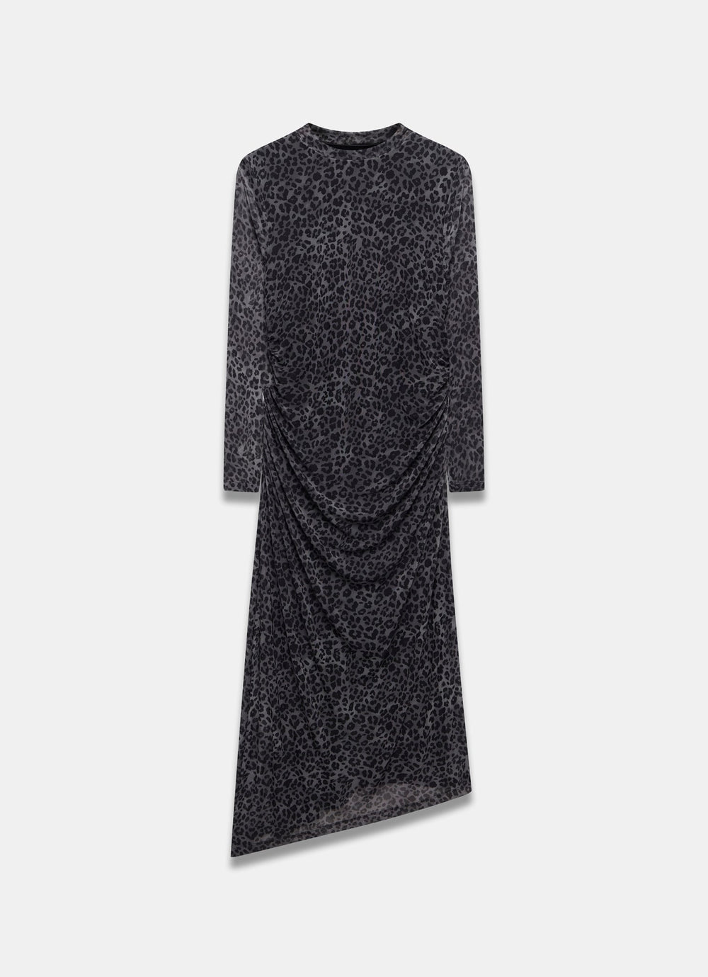 Grey Leopard Print Mesh Midi Dress Mint Velvet Grey Leopard Print Mesh Midi Dress Mint Velvet