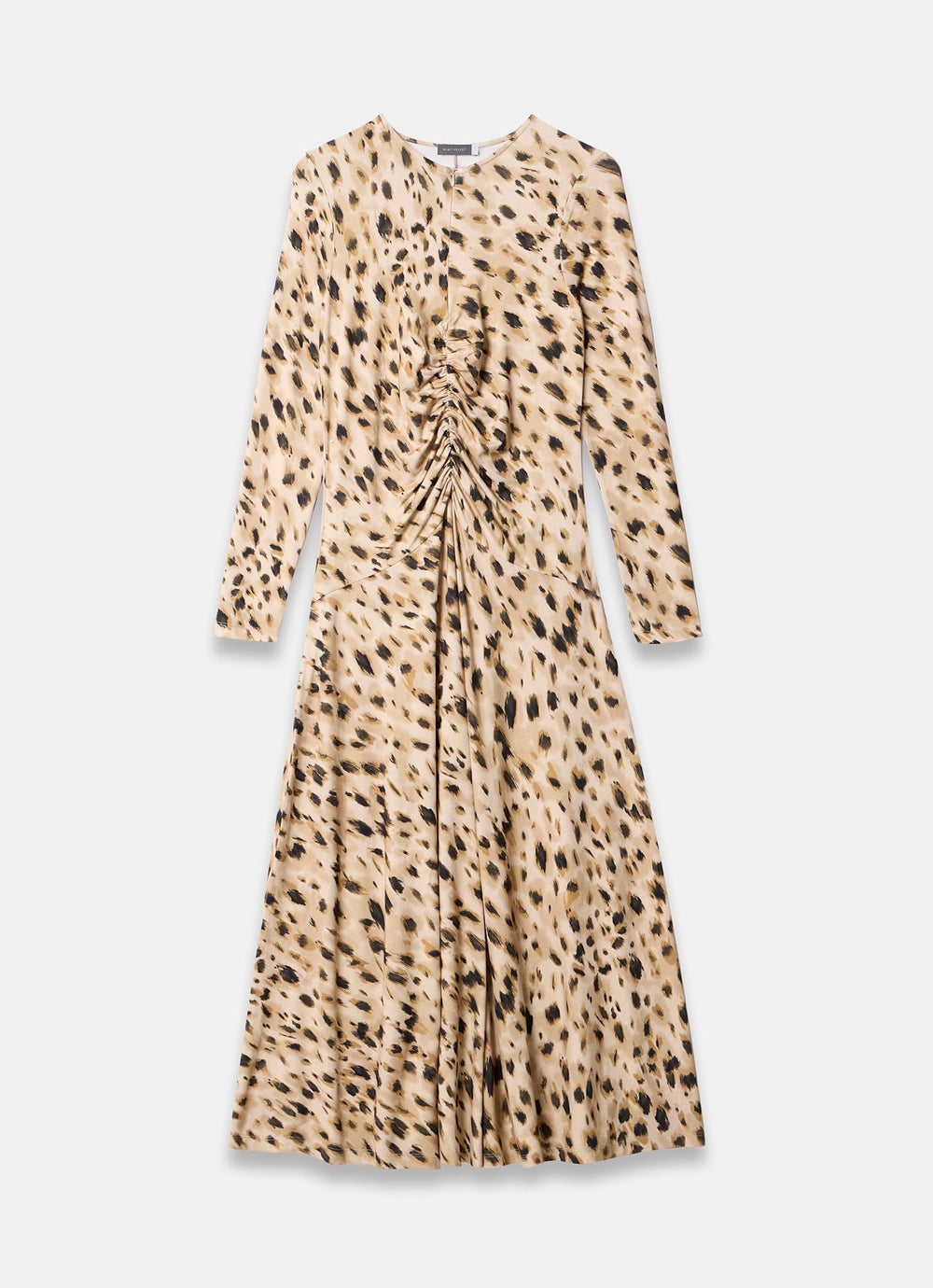 Animal Print Zip Jersey Midi Dress – Mint Velvet