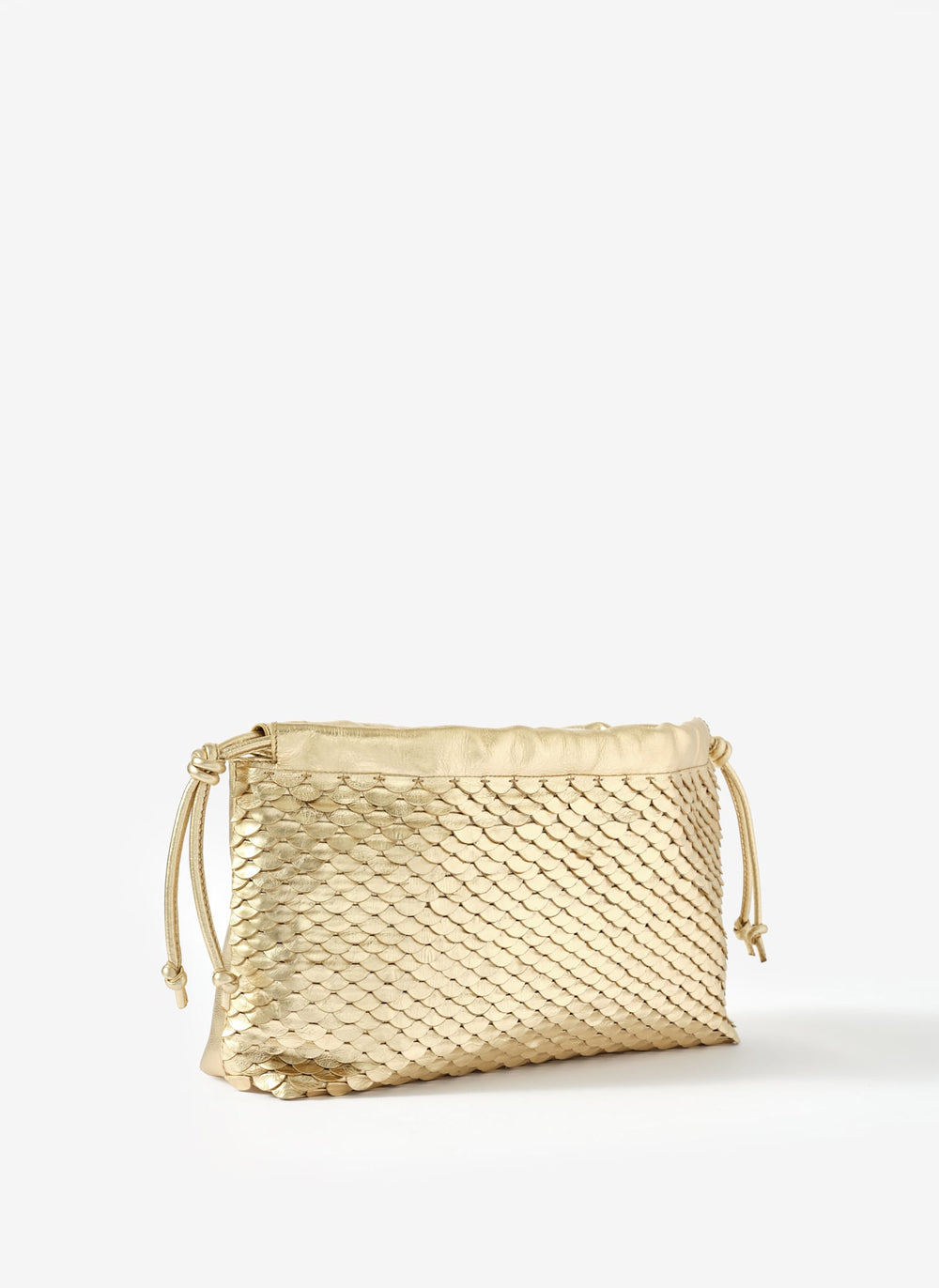 Astra Gold Textured Clutch Bag