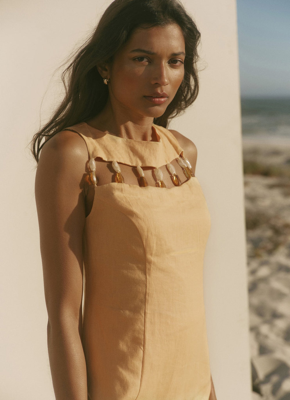 beaded top homecoming dresses A-line Short Sleevs Beaded Modest Homecoming Dresses BD0435 – SposaBridal main image 0
